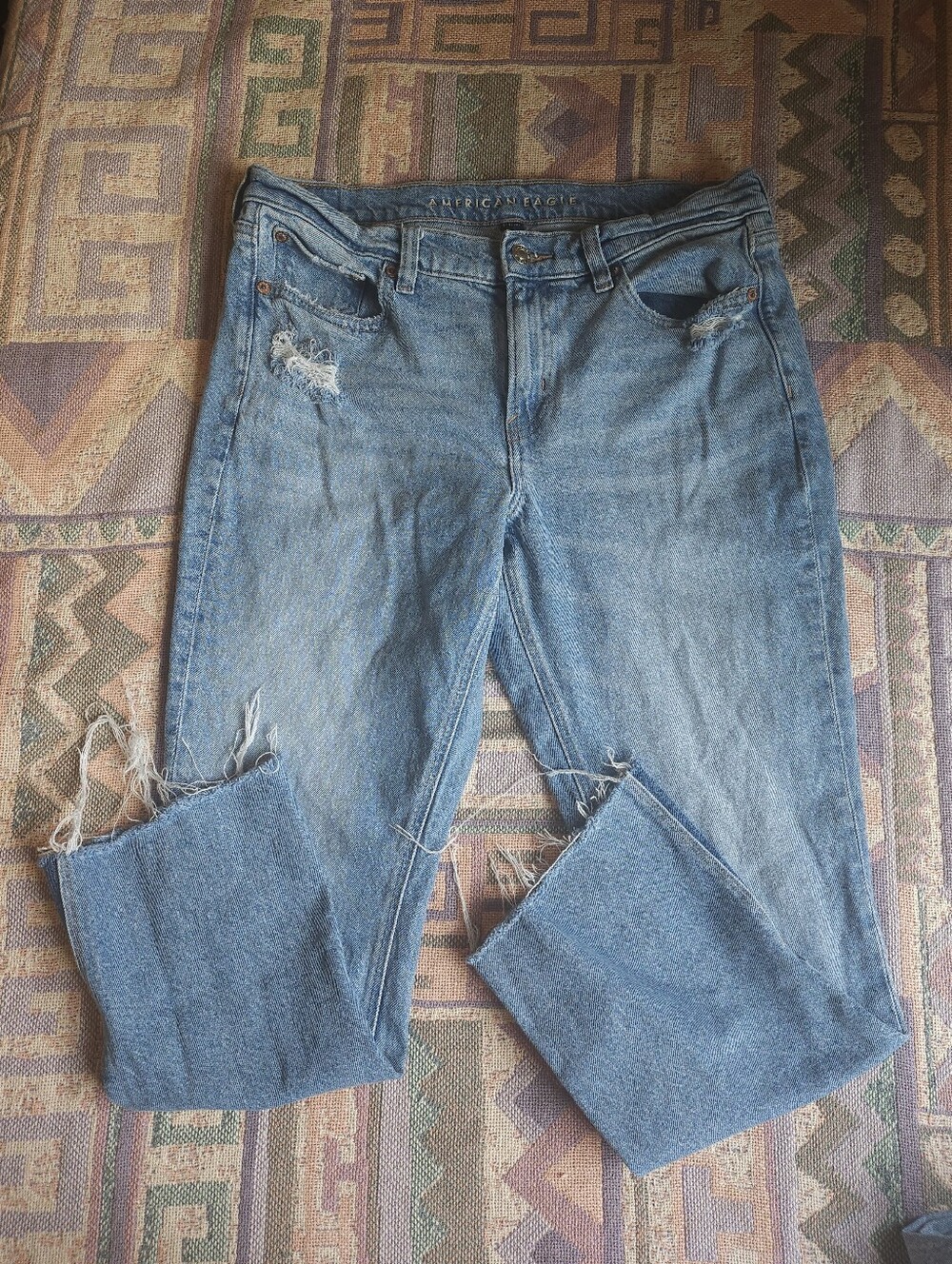 American Eagle 90s Low Rise Skinny Kick Jeans Size 10 Short